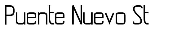Puente Nuevo St font preview